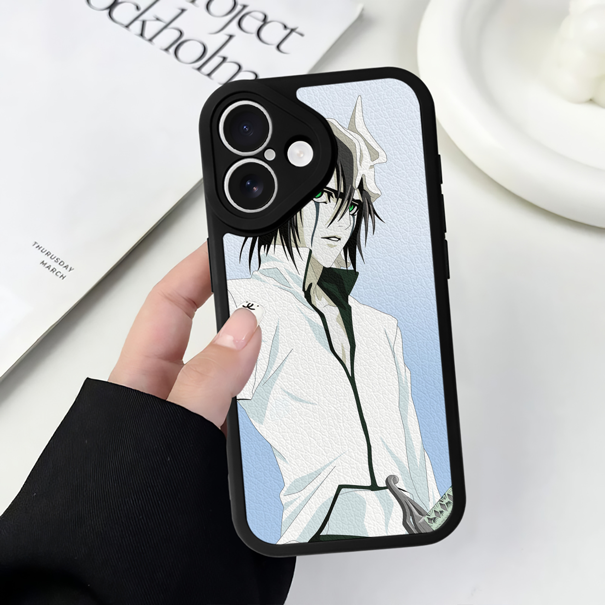 （画像用） ブリーチ BLEACH 【iPhone 16シリーズ対応】シリコンスマホケース（レザー調） 材質：シリコン